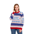 Women's White Merry Christmas Sweater