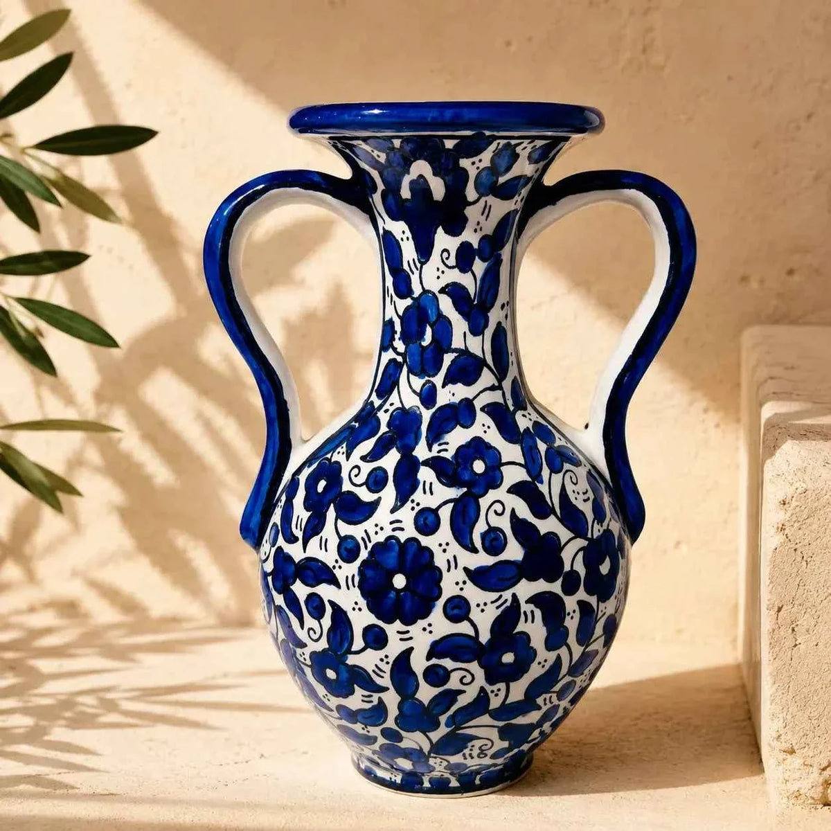 Handmade Ceramic Vase with Handles
