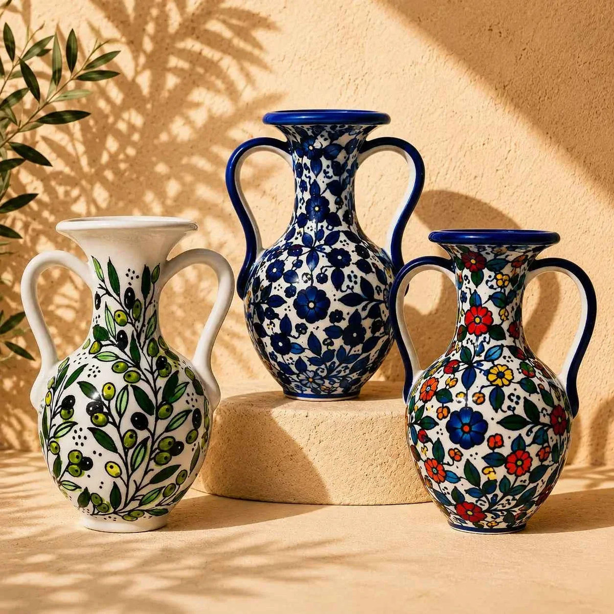 Handmade Ceramic Vase with Handles