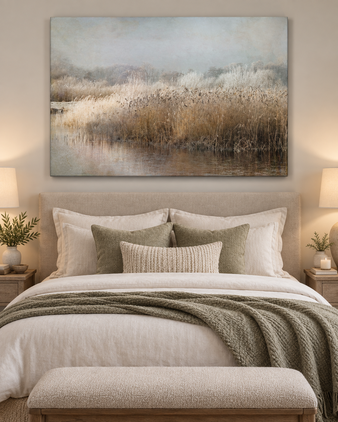 Winter Morning Canvas Print by Nel Talen