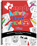 Canada Activity Book for Kids Ages 6-8 (Spiral Edition)