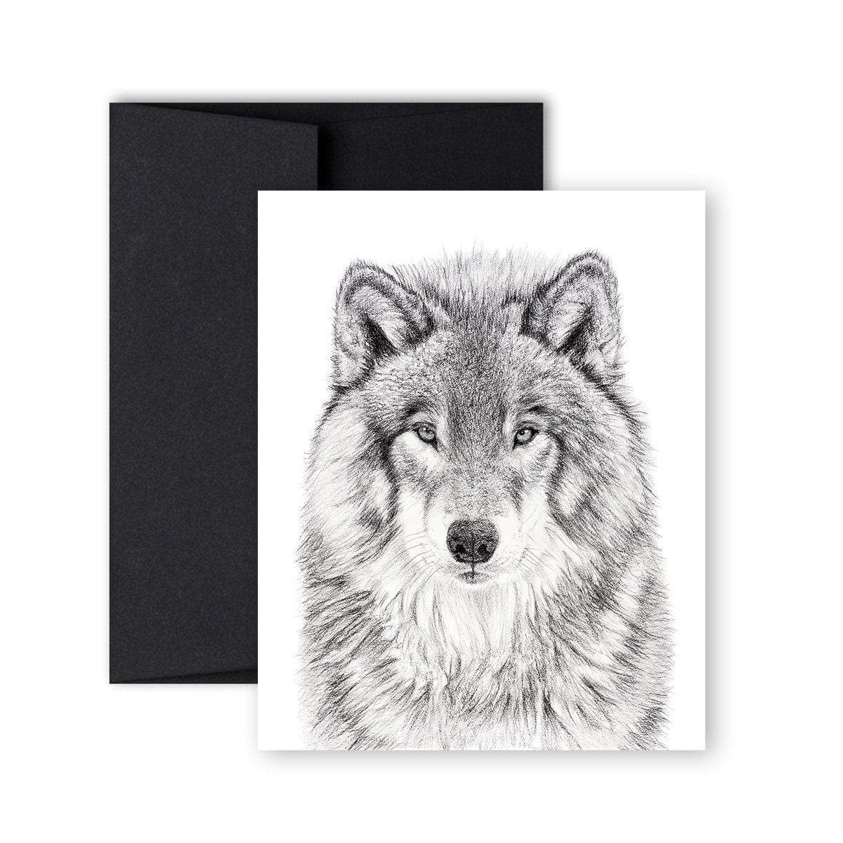Wolf Portrait - Greeting Card