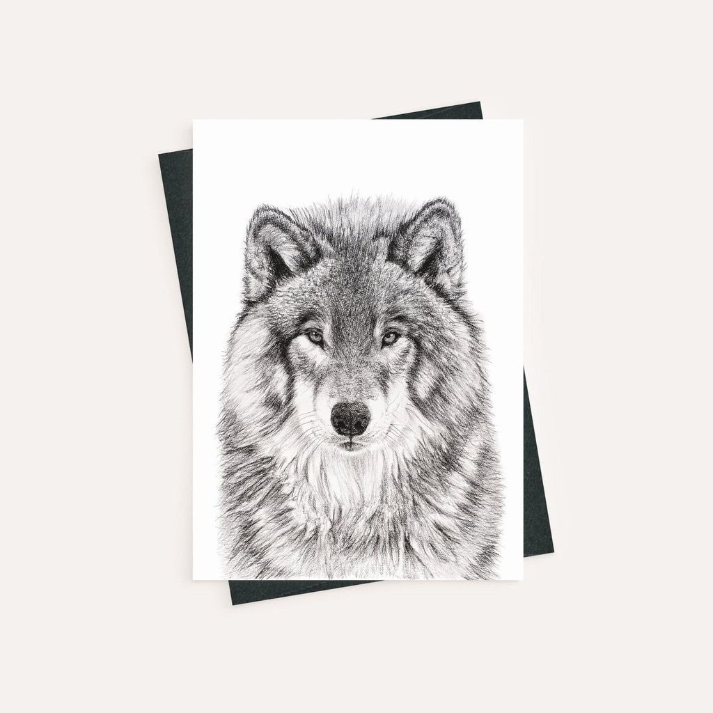 Wolf Portrait - Greeting Card